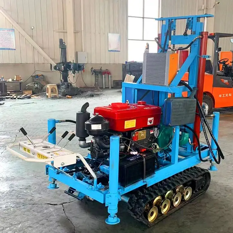 

Customized 22HP 25HP 28HP 30HP 35HP Diesel Water Well Drilling Rig Hydraulic Borehole Machine 100m-180m Wheel Crawler