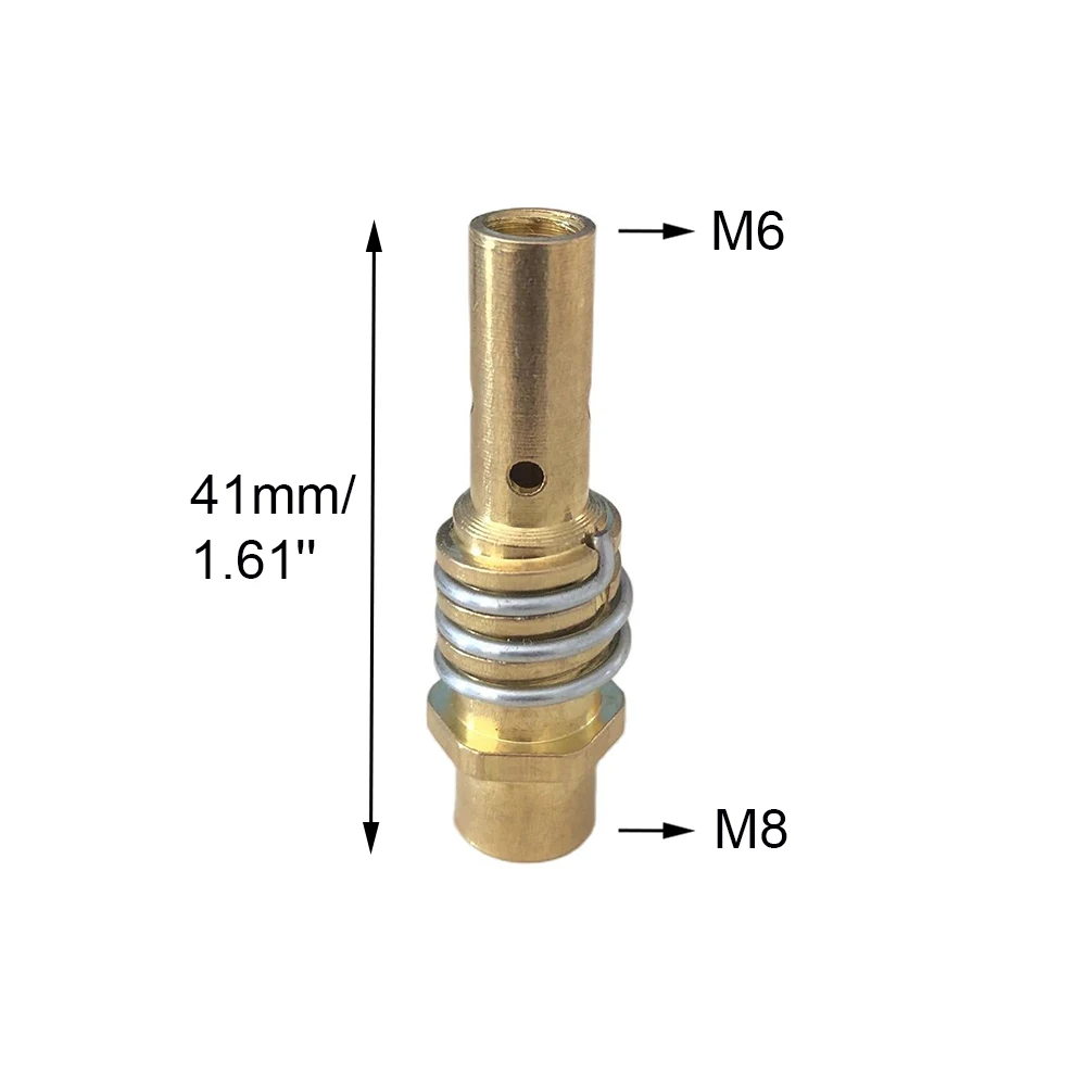 Imagem -04 - Manga Isolante Tocha de Soldadura Suporte da Ponta do Bocal Cerâmico 15ak Mig Mag Consumíveis 0.8 mm 1.0 mm 1.2 mm Pcs