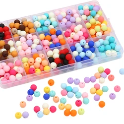 30pcs 8mm Mixed Candy Color Frosted Acrylic Beads For Jewelry Making Round Loose Bead Handmade Necklace Bracelet Diy Accessories
