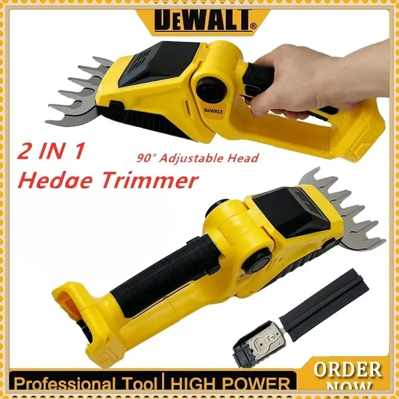 

Аккумуляторный кусторез Dewalt 2-в-1: ручной электрический кусторез и ножницы для травы, садовый инструмент для аккумуляторов 18В/20В