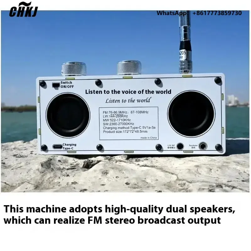 CHKJ Radio Stereo Band Penuh Performa Tinggi Radio Kendaraan Chip TEF6686 dengan Remote Control