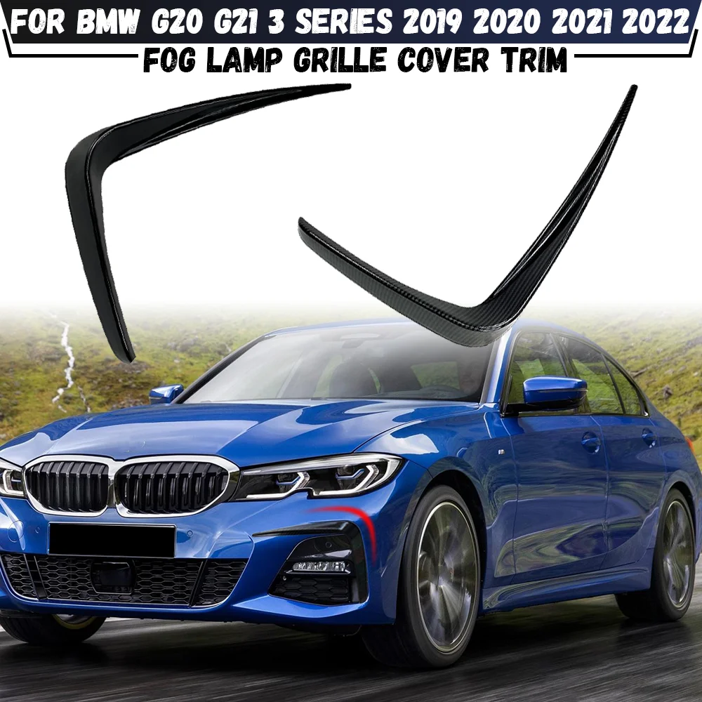 

For BMW G20 G21 318i 320i 325i 330i 330d 330e 2019 2020 2021 2022 Front Bumper Canard Splitter Spoiler Air Knife Cover Trim