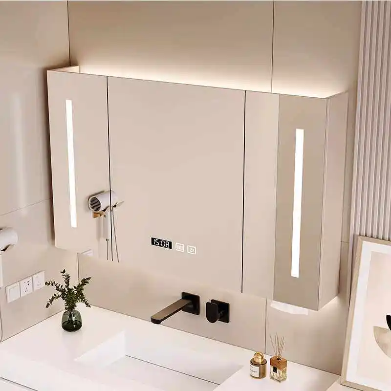 Modern Mirror Bathroom Cabinet Decorations Perfumestorage Jewelry Display Cupboard Organizer Shelves Gabinete Home Furniture