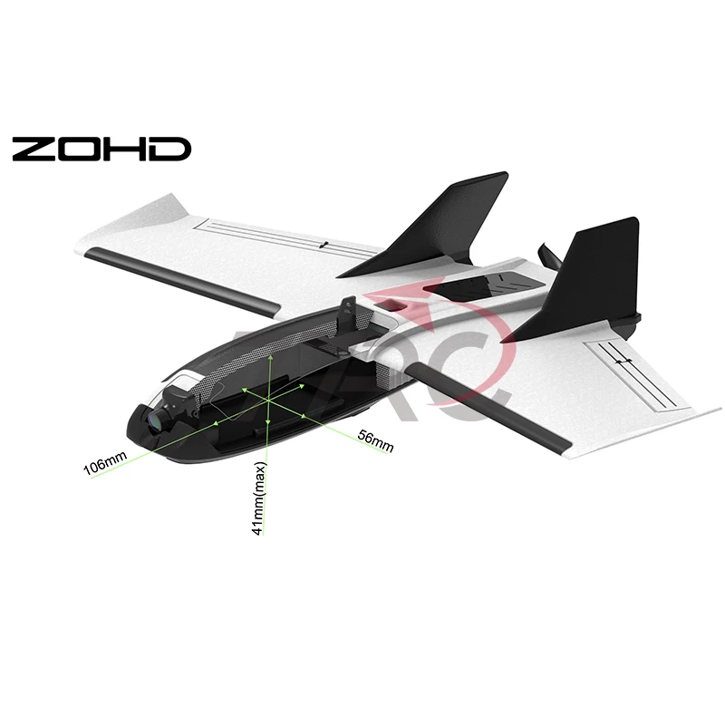 Zohd Dart250g 570mm Wingspan Sub250 Mini Swept Delta Wing Epp Fpv Remote-Controlled Flying Wing Model Toy