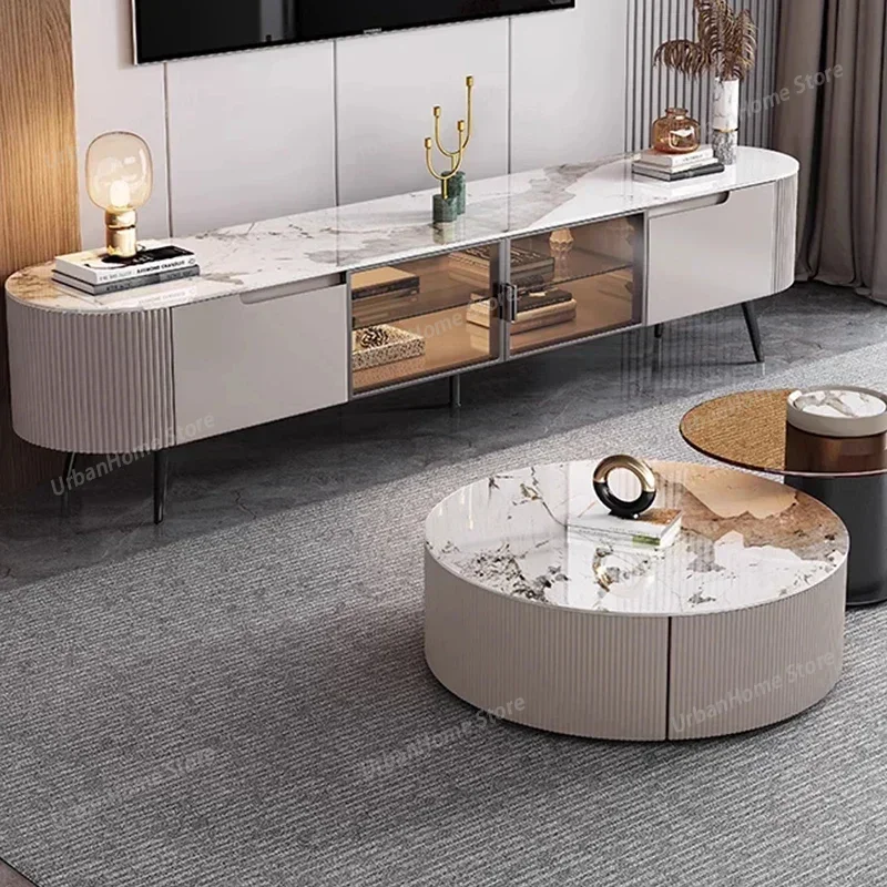 

Fire Place Tv Stand With Drawers Modern Living Room Furniture For Home Clearance Luxury Cabinet Multifunction Aesthetic Table