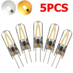 5PCS G4 LED Light Bulbs 12V Home Lighting Filament Bulb Bombillas Glass Cool White 6000K Warm 3000K 3W Chandelier Spotlight COB