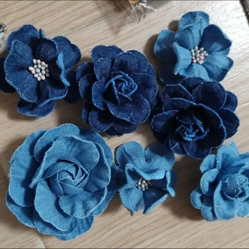 DIY Handmade Fabric Shoe Flower Shoe Charms for Clogs Accessories DIY Shoe Buckle Slide Sandal Garden Shoe Buckle Decoration