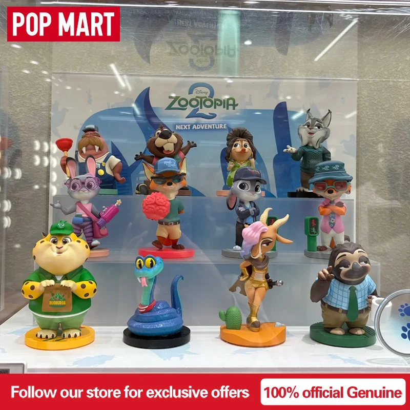 POPMART DISNEY ZOOTOPIA NEXT ADVENTURE Series Genuine Blind Box Surprise Mystery Box Anime Action Figure Ornaments Decor Desktop