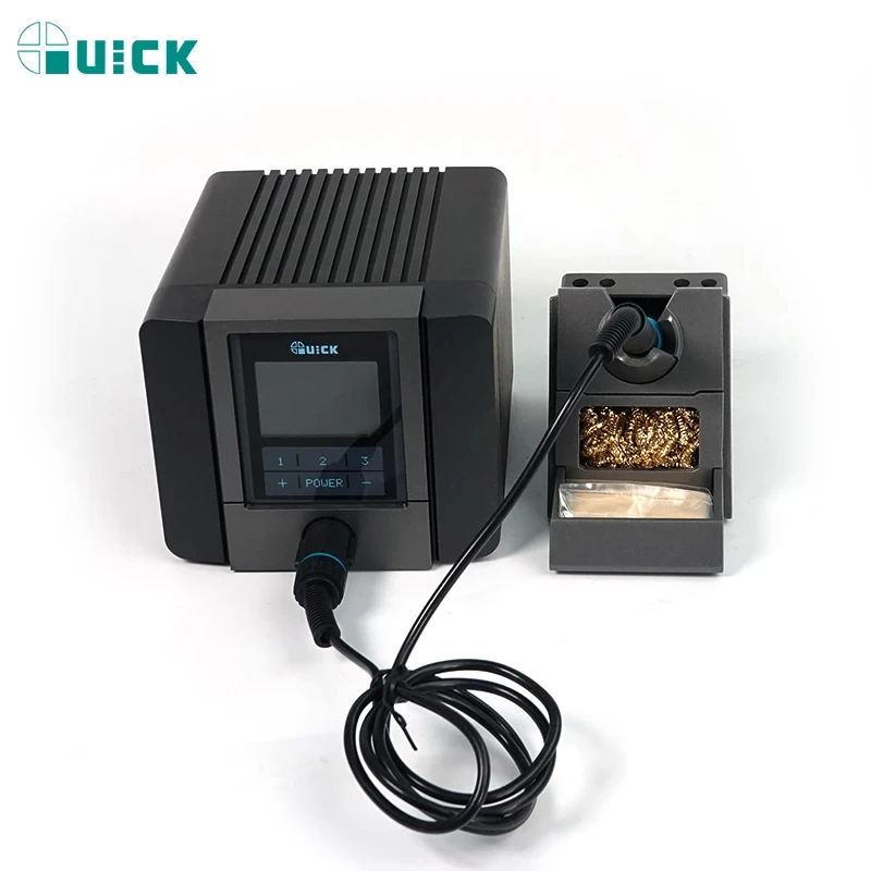 QUICK TS1200A Lead Free BGA Soldering Iron Station LED Display with One Soldering Tip for Phone Motherboard Repair 110 220V tool