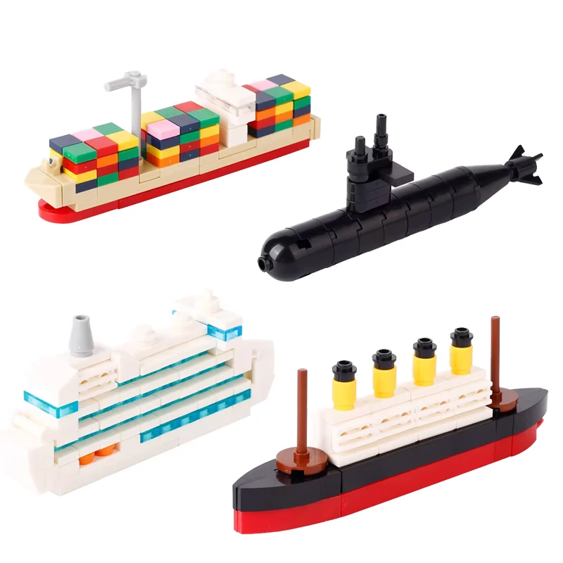 MOC Arena Building Blocks Racing Console Poker Board Game Mahjong Machine Yacht Patrol Boat Billiards Ice Hockey Table Brick Toy