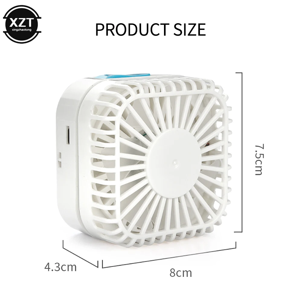 Mini Foldable Handheld Portable USB Fans Rechargeable Telescopic Home Outdoor Office Fan Air CoolerWith Desktop Phone Stand