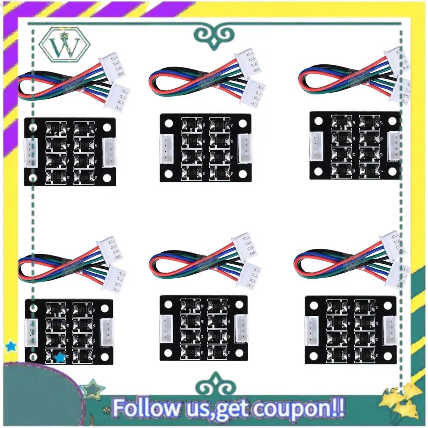 

NEW 6Pack TL Smoother Addon Module For Pattern Elimination Motor Clipping Filter 3D Printer Stepper Motor Drivers