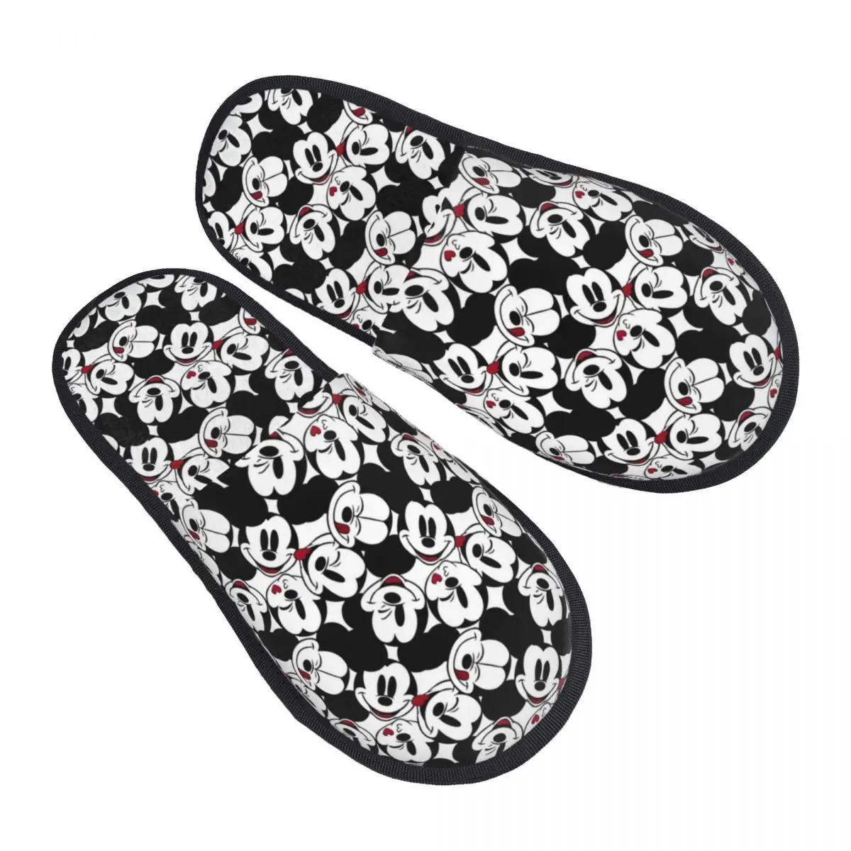 

Custom Mickey Mouse Soft Memory Foam House Slippers Women Anime Comfy Warm Anti-skid Sole Slipper