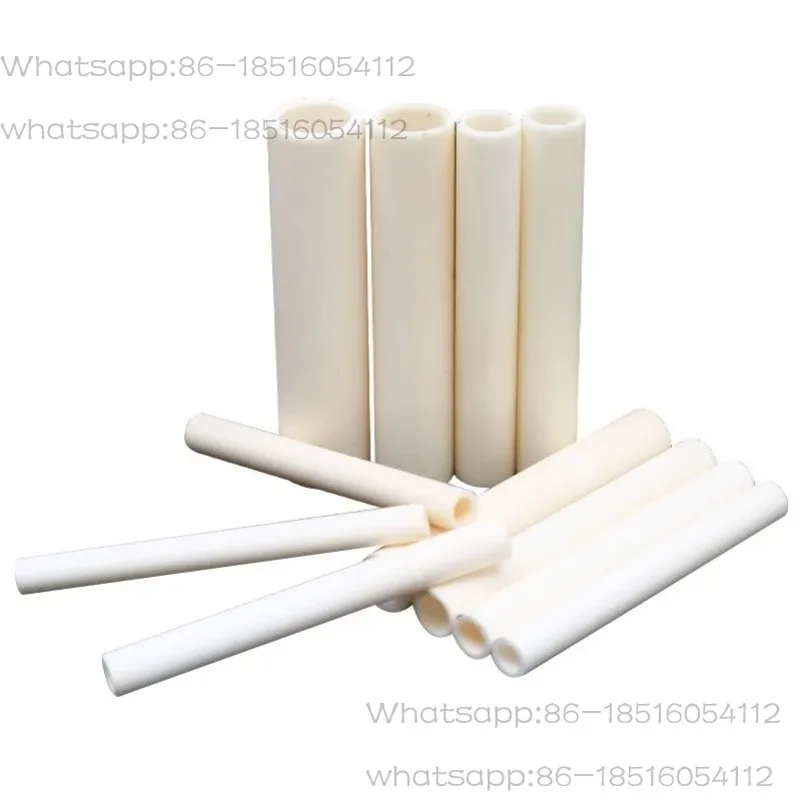 Al2o3 Alumina Ceramic Tube Aluminum Oxide High Temperature Resistant Insulation Hollow Thermocouple Ceramic Tube