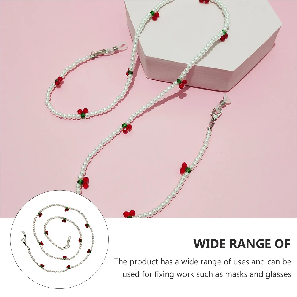 1 قطعة مصممة بالشيري لمكافحة خسر نظارات الحبل المحمولة مادة بلاستيكية خفيفة نسيج ممتاز استخدام واسع اختيار هدية