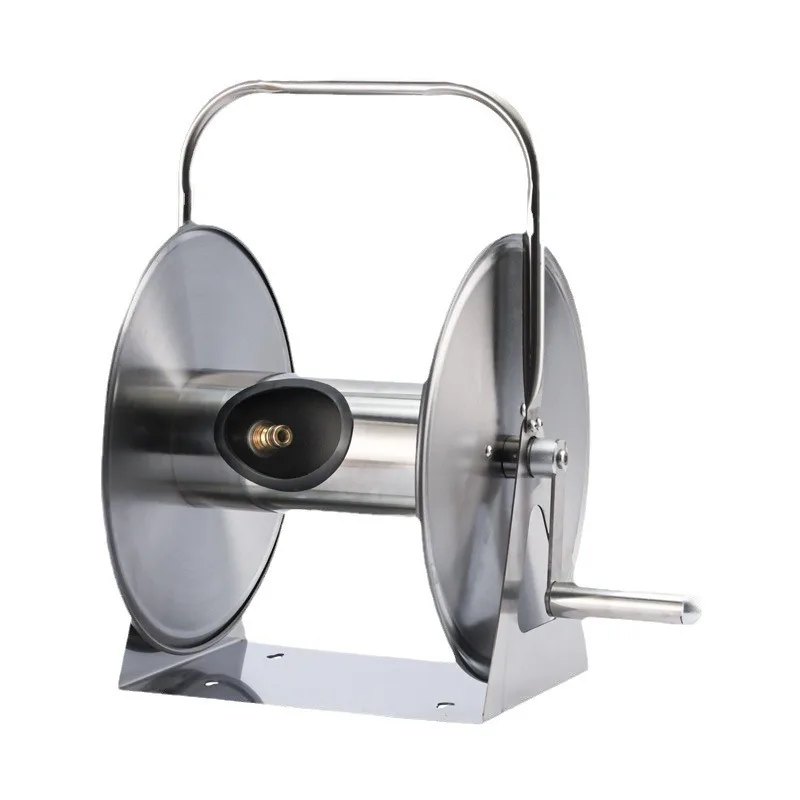 Stainless Steel Watering, Car Washing,  Pipe Storage Rack, Hanging Automatic Pipe Reel, Agricultural Household Water Pipe