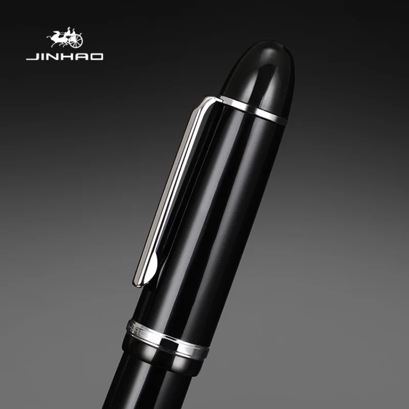 Jinhao X159 الذهب كليب قلم حبر برميل الاكريليك حساسة ورنيش إيرايوريتا غرامة بنك الاستثمار القومي لكتابة مكتب المدرسة A7107