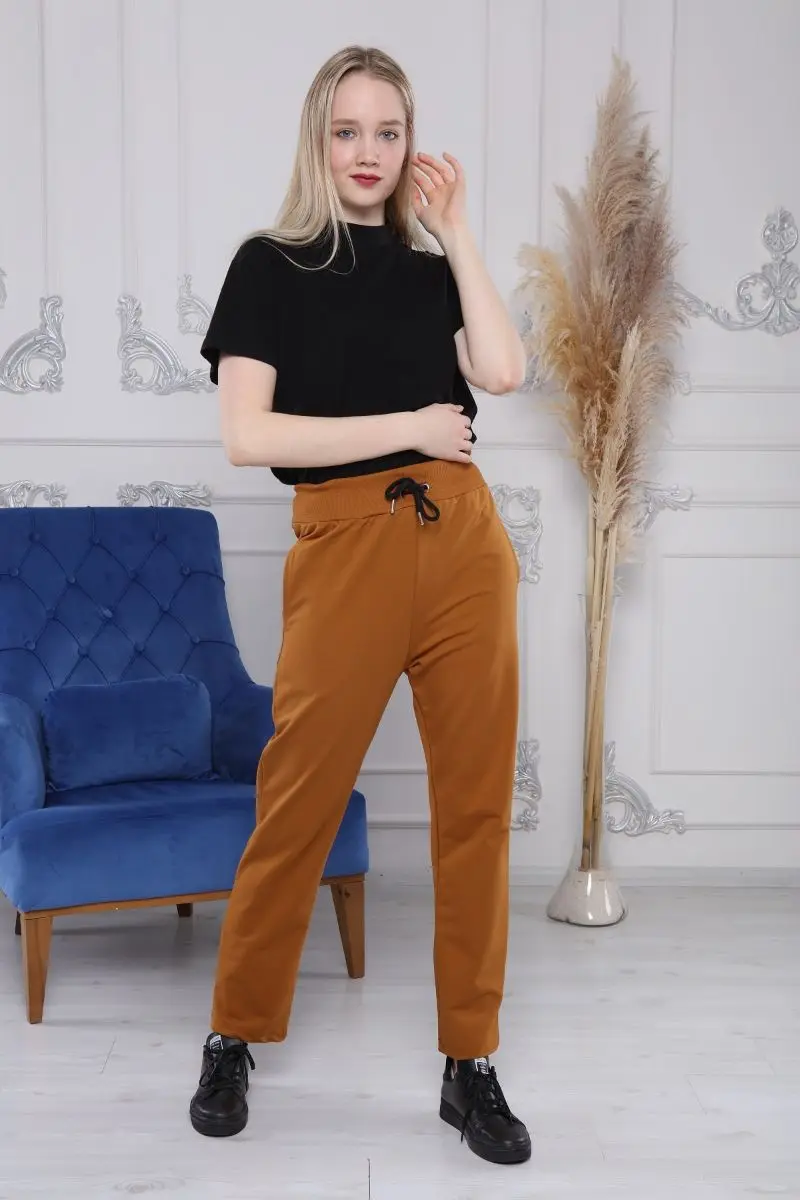 Dark Mosterd Vrouwen Joggingbroek