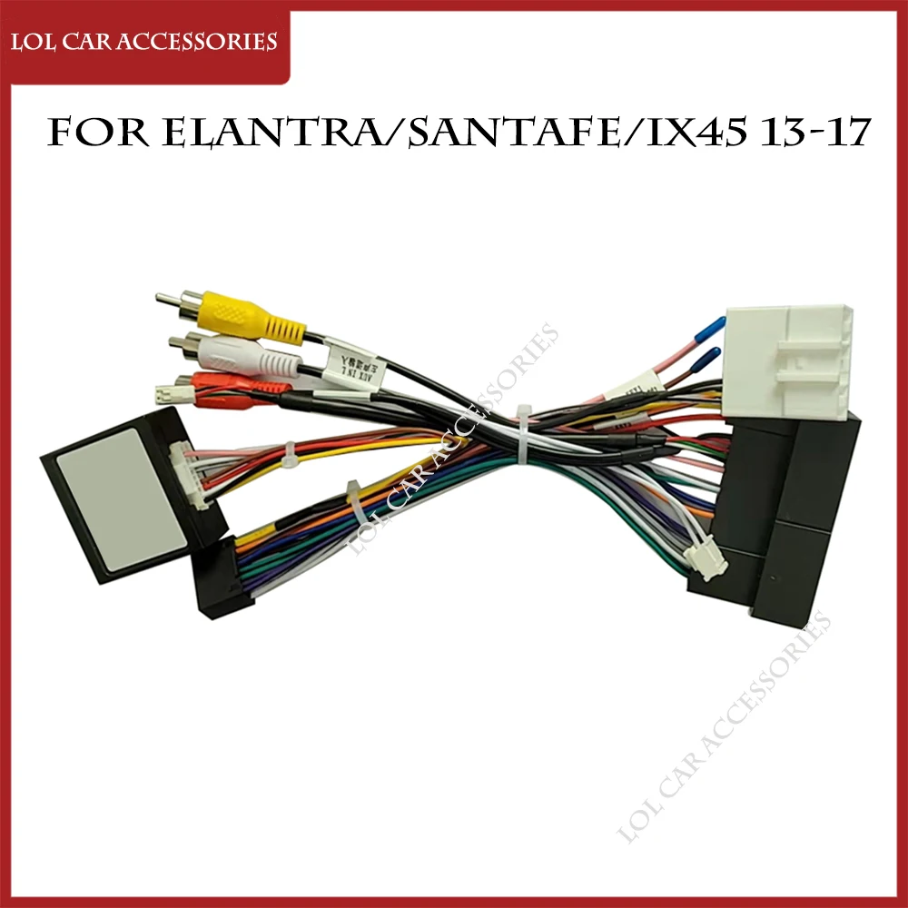 

For Hyundai Elantra /Santa Fe/ IX45 2013-2017 Car Radio GPS MP5 Player Android Power Cable Canbus Panel Frame Wiring Harness