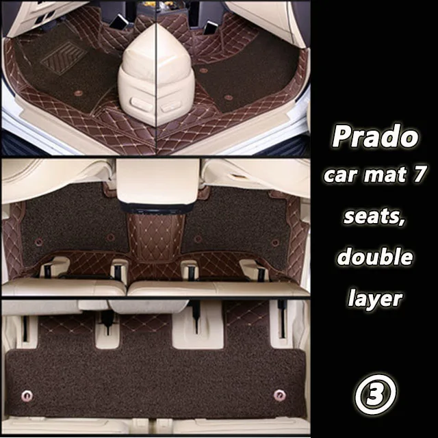 Ror Prado Double-decker Car Mat 2010-2022 Model 19 Overbearing 2700 Dedicated Five/seven Seats