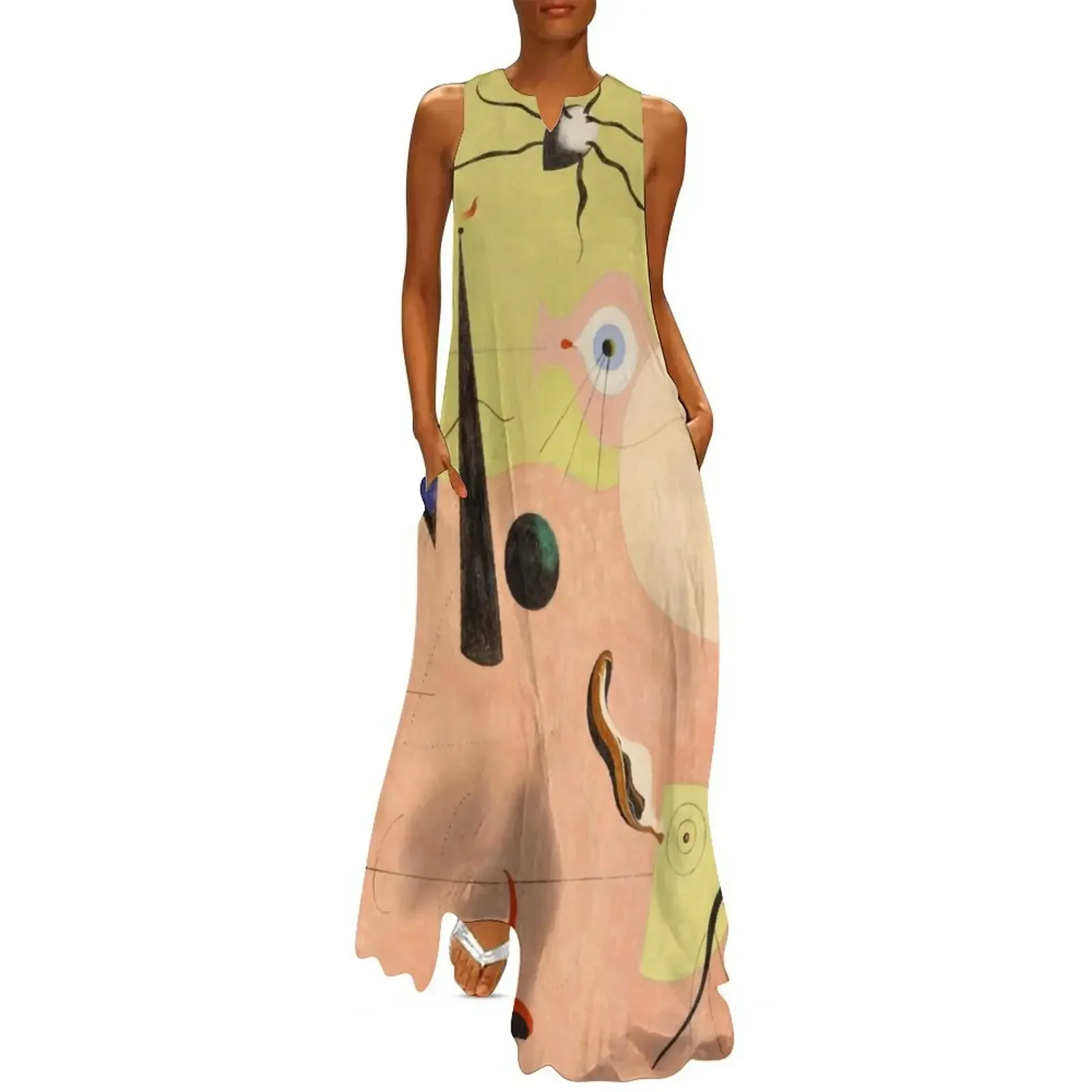 

Joan Miro Catalan Landscape, the hunter Long Dress women's summer dresses 2025 summer clothes Female clothing Dress