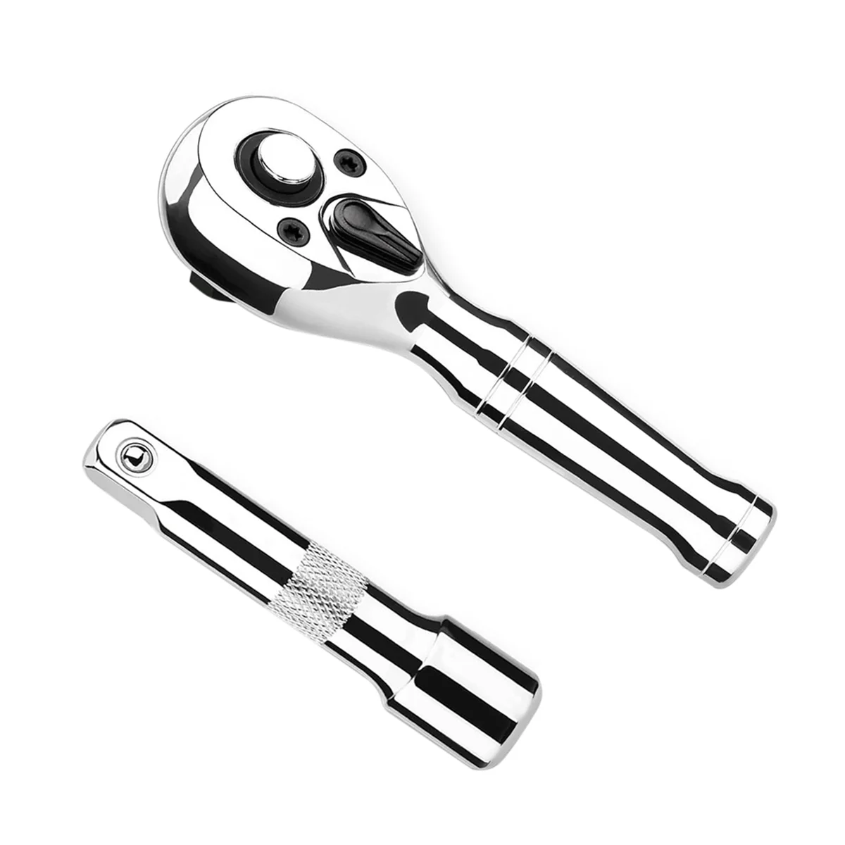 N18R Auto Repair Tools Wrenches Set 72 Teeth Short Handle Ratchet Wrench with Short Connecting Rod