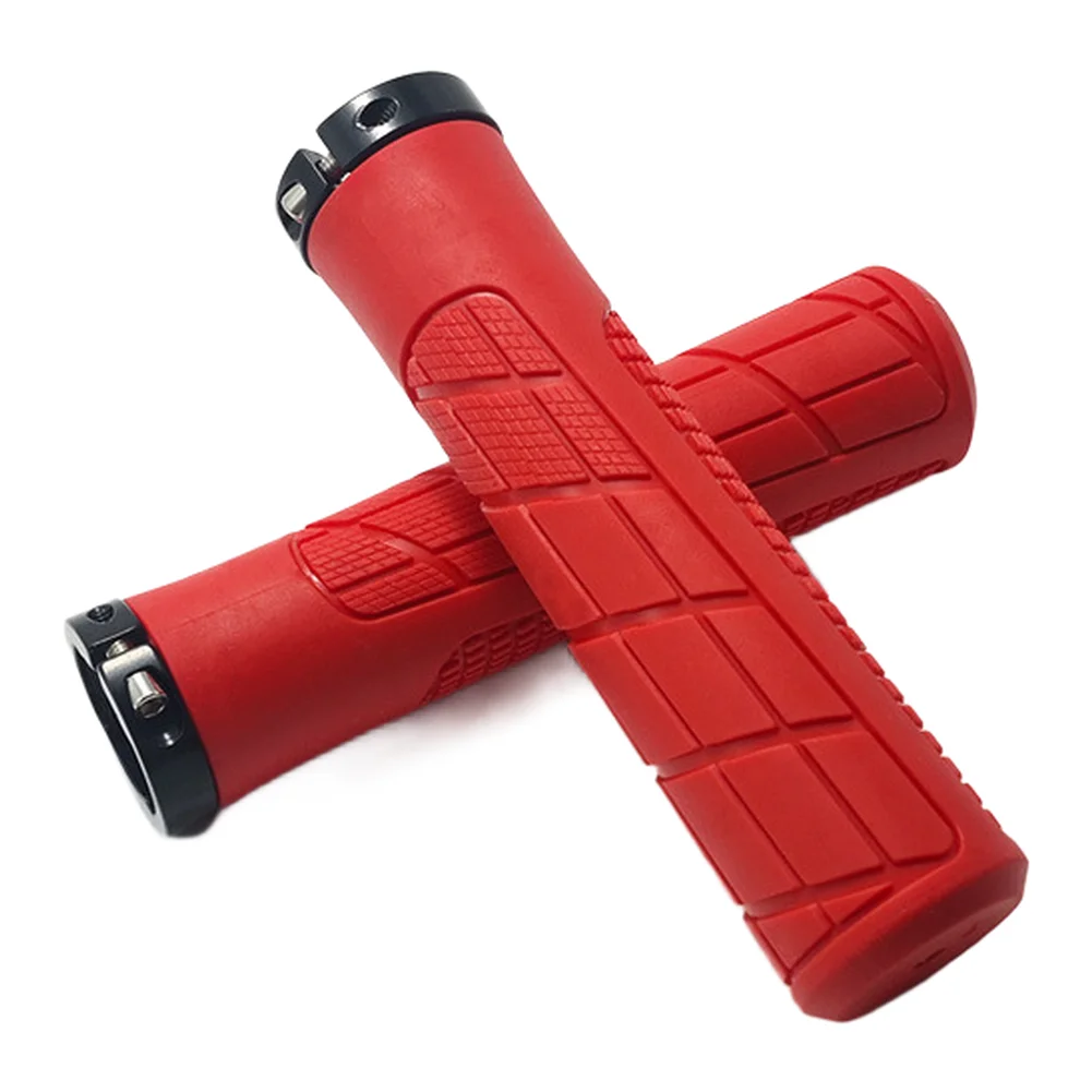 Lock On Bicycle Grip Bicycle Grip Single-sided Grips Lock-on Grips High-density Rubber Material Dirt-proof Design