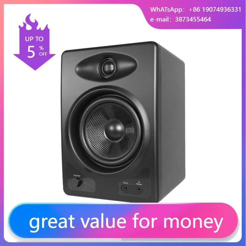 

Best Sale 4 Inch Professional PA Speaker Bluetooth 2*25W Speaker One Active One Passive Pair Speaker For Stage Control