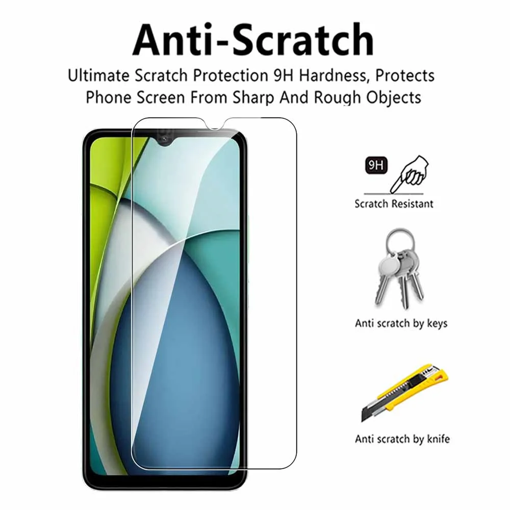 Capa de Vidro Temperado para Xiaomi Redmi Protetores de Tela, Capa Protetora, 6.71 ", A, 3x, 3A, 4G, 2Pcs