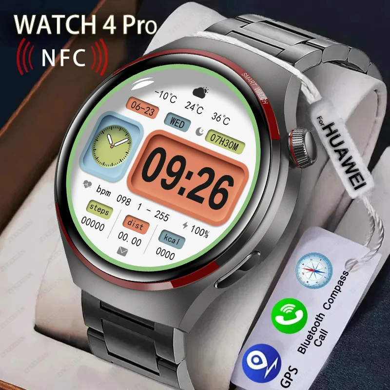 

Новинка 2024, смарт-часы HUAWEI Watch 4 PRO, мужские Смарт-часы GT4Pro с HD-экраном AMOLED, Bluetooth, вызовами, GPS, измерением сердечного ритма, спортивные Смарт-часы для женщин