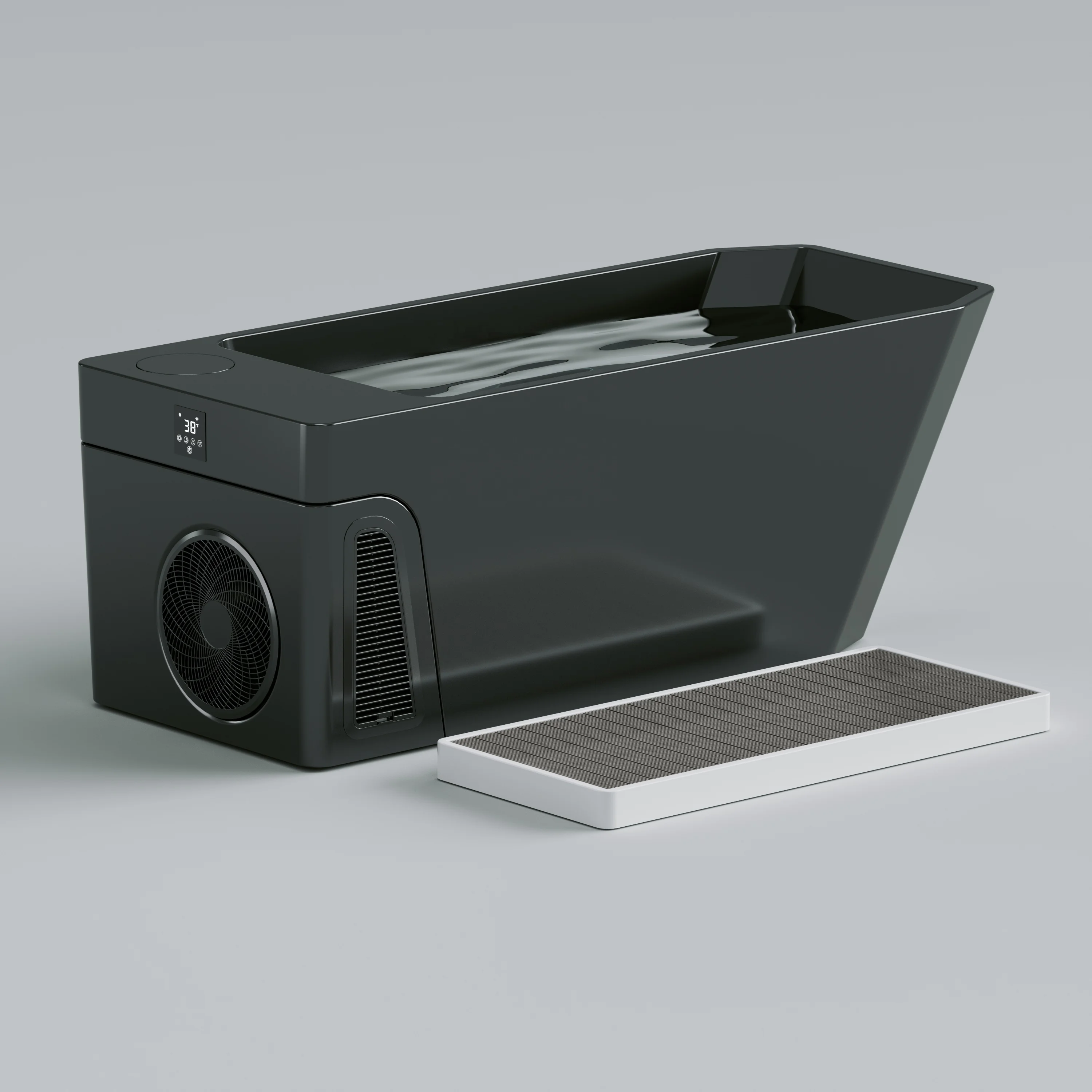 All-in-One Acrylic Cold Plunge Tub WIFI App Controlled for Outdoor Sports Recovery Fiberglass Chiller Heater