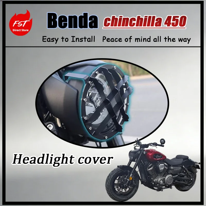 

FOR Vintage Motorcycle Headlight Mesh Cover DARKFLAG 500 Chinchilla 450/500 Benda Protective Front Lamp Grill Shell