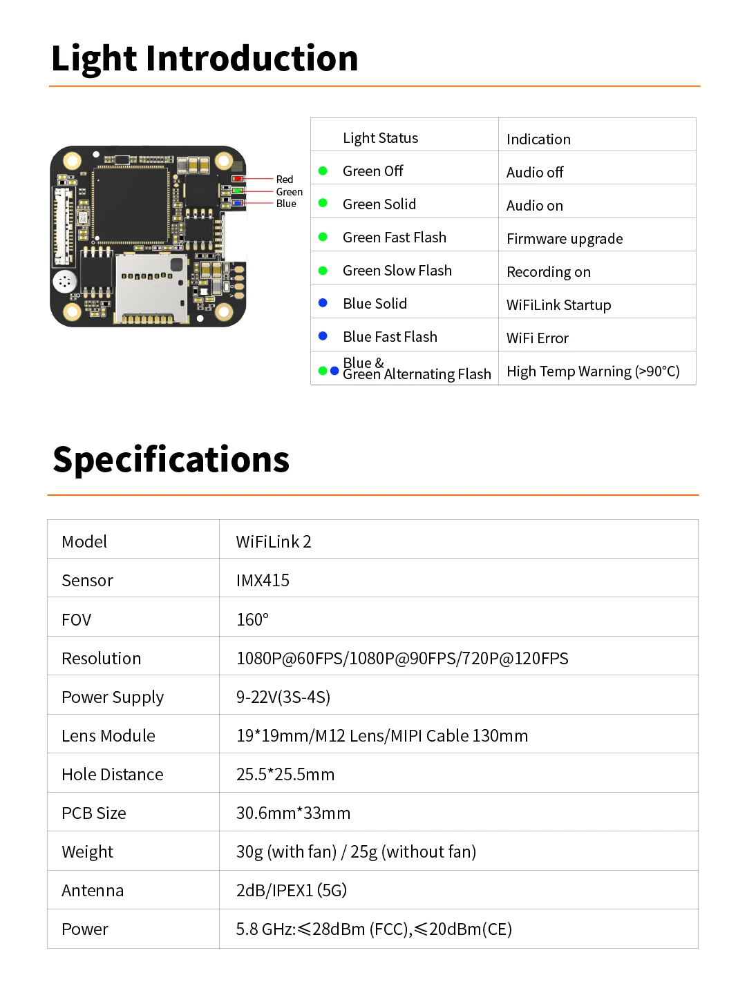 RunCam Wireless WiFiLink2 WiFiLink2-G Digital HD FPV Transmitter Based on OpenIPC with 1080P FOV 160° FPV Camera for RC Drone