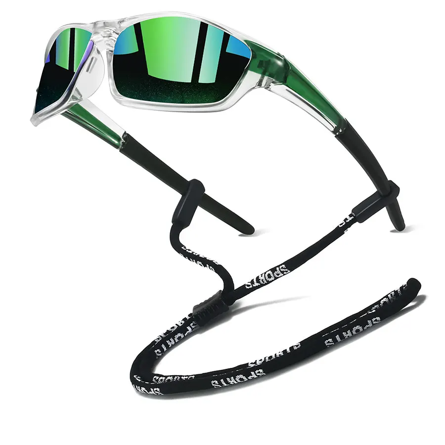 نظارات شمسية UV400 للرجال والنساء مع سلسلة للجري وتسلق الجبال وصيد الأسماك والقيادة والرياضات الخارجية #1