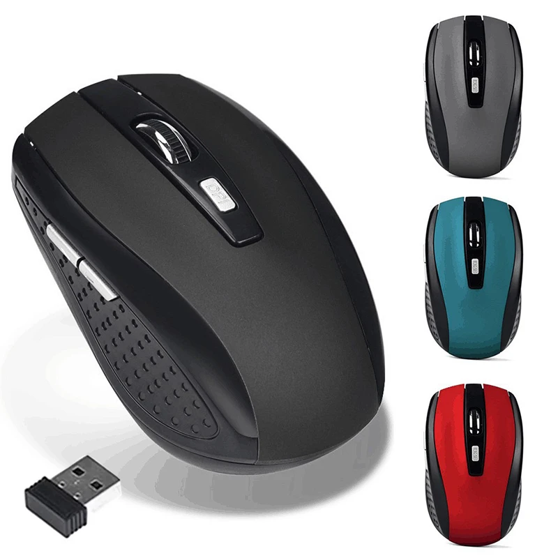 Wireless Mouse Silent Mouse 2.4G Portable Mobile Optical Office Mouse Adjustable 800/1200/1600 DPI For Notebook Laptops Computer