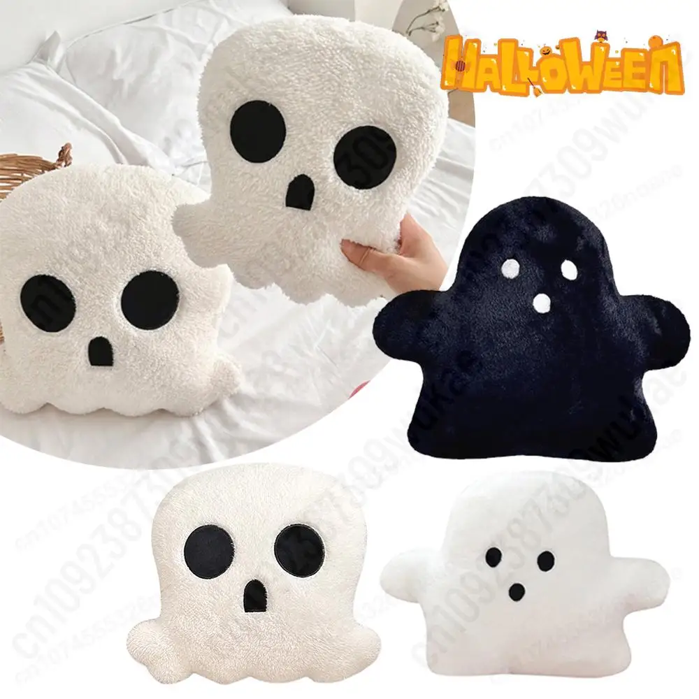 

Halloween Kawaii Ghost Pillow Cute Soft Ghost Throw Pillow Fluffy Plush Cushion Halloween Gifts Party Home Sofa Couch Decoration