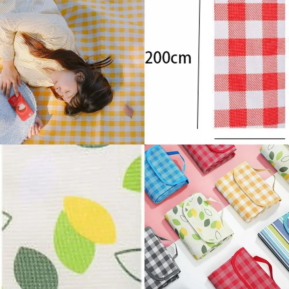 Stranddecken, Picknick-Matte, Camping, Wandern, Outdoor, tragbare Stranddecke, faltbare Campingmatte, dickes wasserdichtes Rasentuch, Camping