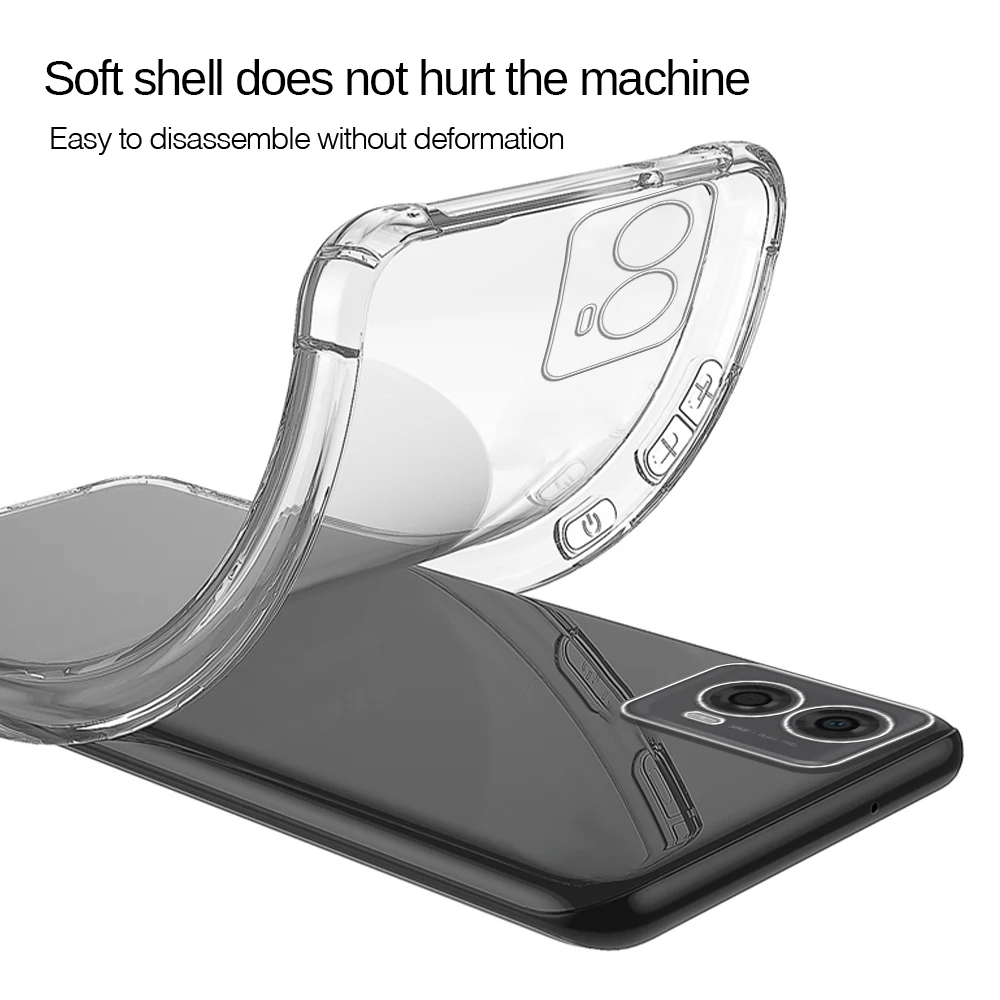 Clear Phone Case For Motorola Moto G24 MotoG24 G14 G34 G54 G84 G 14 24 34 54 84 Shockproof Protective Cover Coque MotoG34