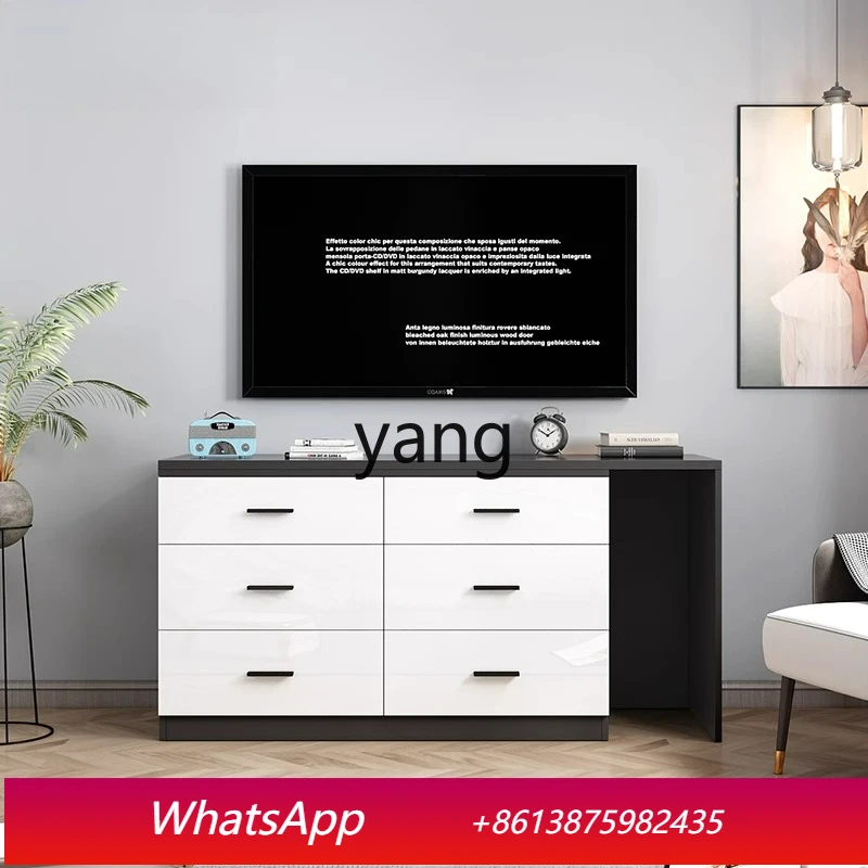 LH bedroom rotary retractable desk TV cabinet integrated combination high dresser locker