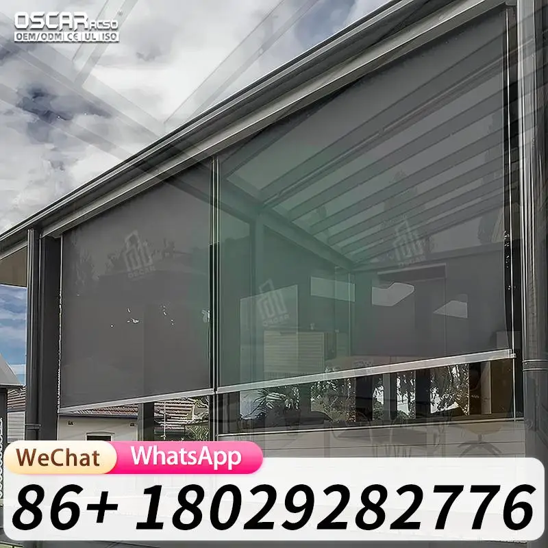 Outdoor Waterproof Aluminum Pergola Motorized Blinds and Furniture Brackets for Garden Patio Balcony Ideal for Home Decor and Ou