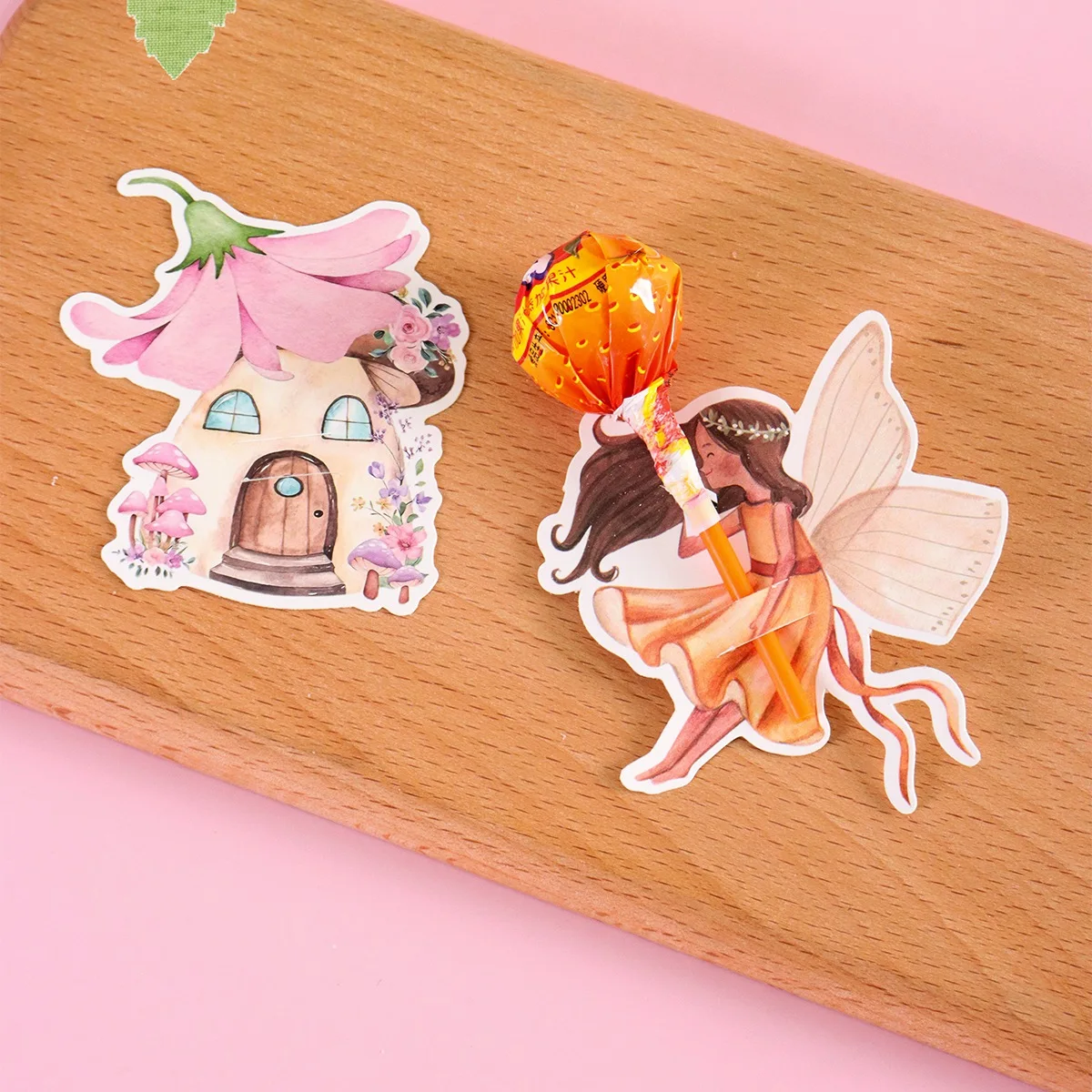 48 Stück rosa Schleifen-Papier-Lollipop-Kartenhalter, rosa Süßigkeitenverpackung für Geburtstagsfeier-Dekoration, DIY-Geschenk für Feiertage – Detail 7