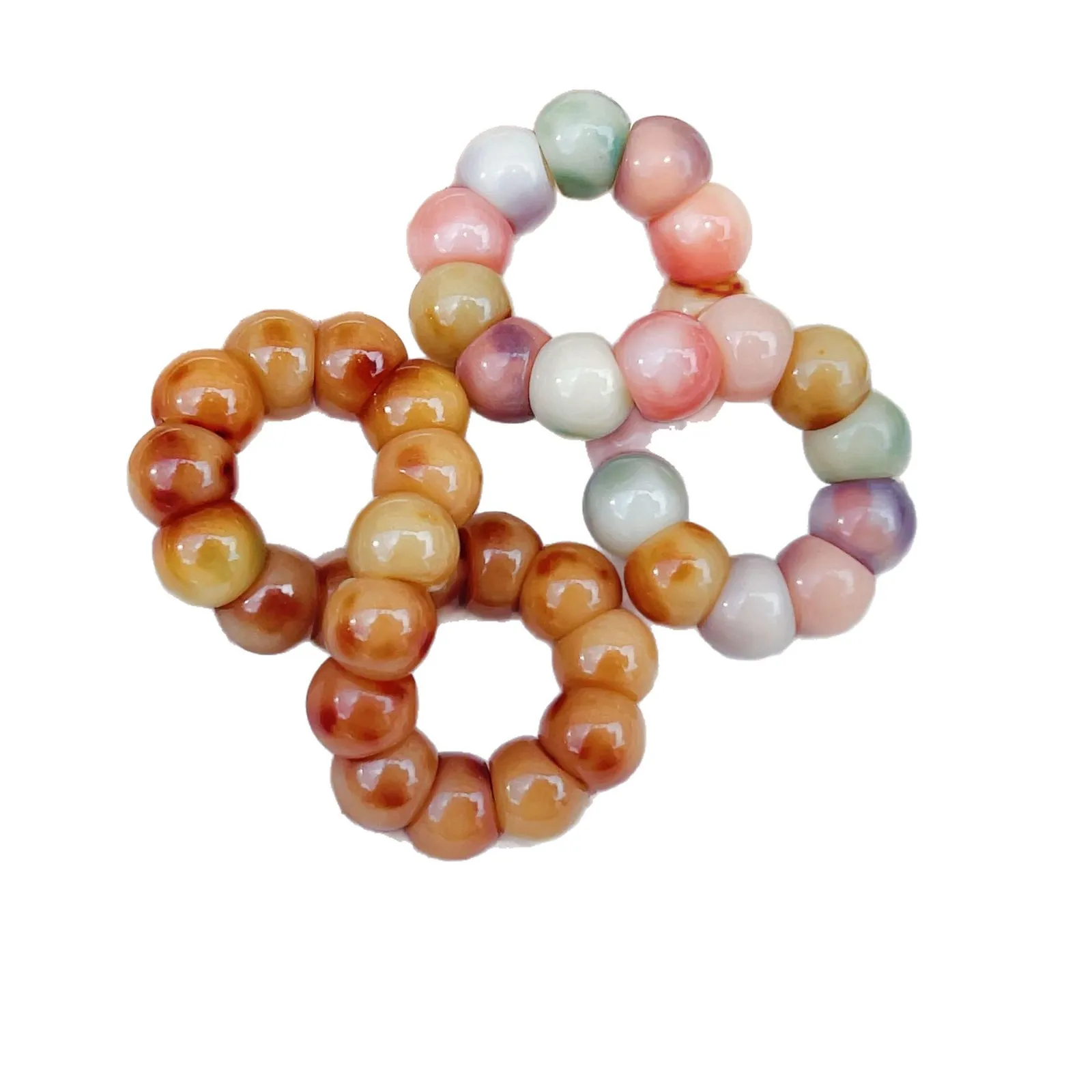 

Natural Pattern Bodhi Root Garlic Clove Large Intestine Bracelet Worry Beads Prayer Beads Gifts