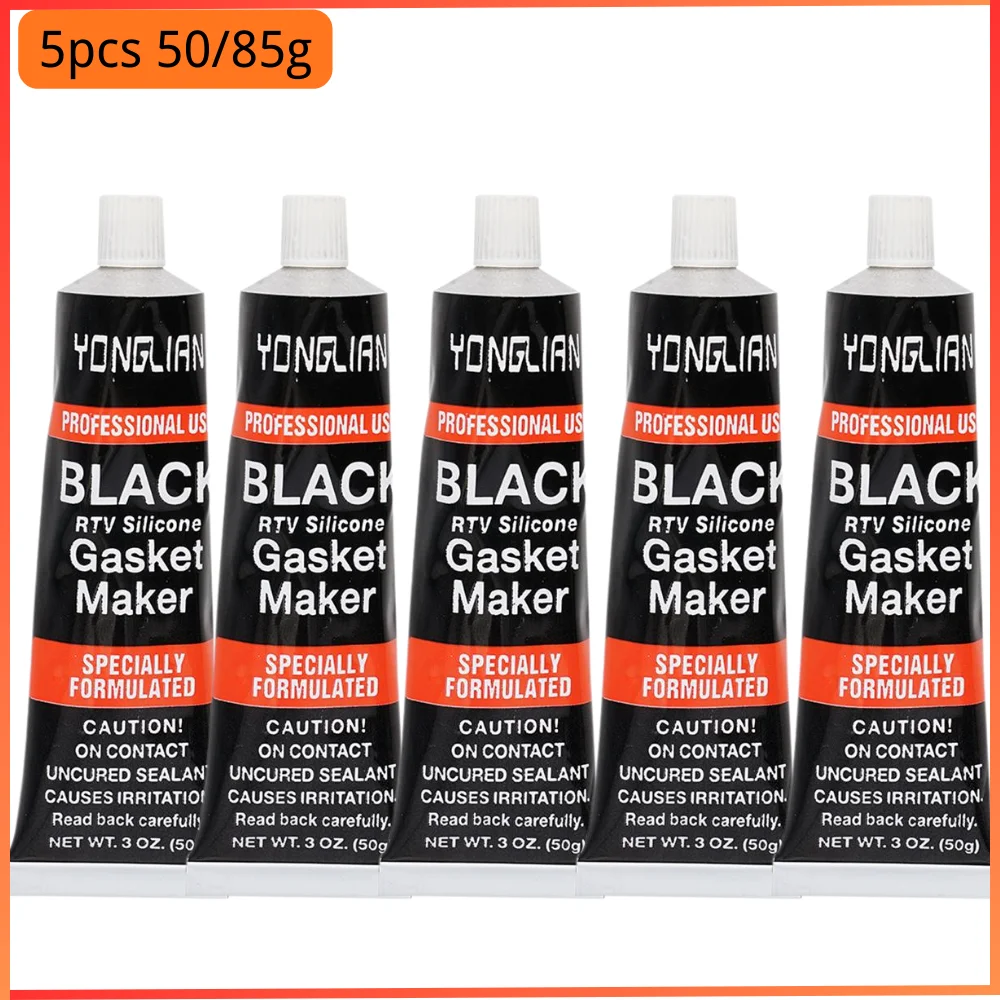 Black Liquid Gasket Sealant - Automotive Engine Sealants, Oil Resistant Gasket-Free Car Sealant, Liquid Gasket Sealer