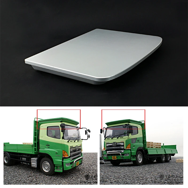 

LESU Flat-Bed Truck Roof Metal Parts for 1/14 DIY Tamiyay 700 RC Tractor Truck Remote Control Model Car Th02016-Smt3