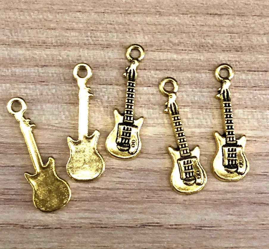 

35pcs 24*7mm Zinc alloy metal musical instrument design pendants for jewelry handmade HW3000