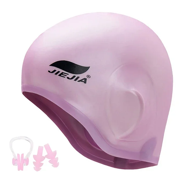 Universal Full Silicone Swimming Cap  Ear  ,   Earmuffs,   s