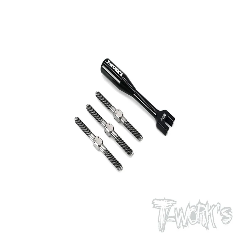 Jeu de tendeurs en titane Original T works TB-215 64 (pour Roche F1 EVO 2) pièce Rc professionnelle