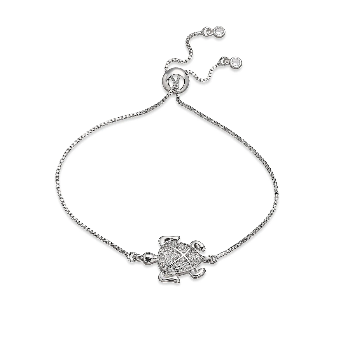 NEWBUY حساسة الفضة/الذهب اللون AAA تشيكوسلوفاكيا الزركون البطانة جميل السلاحف أساور سحرية للنساء قابل للتعديل هدية عيد ميلاد