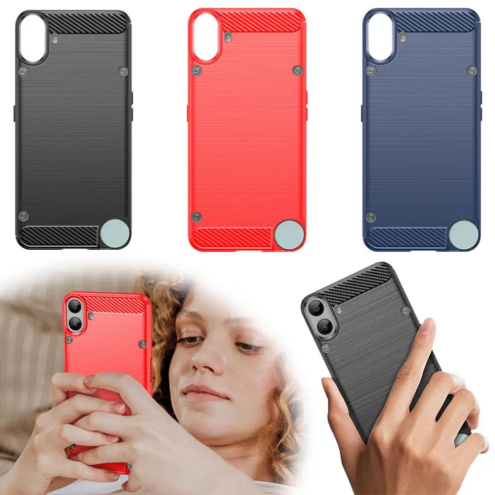 For Nothing CMF Phone1 Phone Case Phone2A Protective Case Brushed Brushed Soft Full Package Case Phone Silicone Anti-drop R5G6