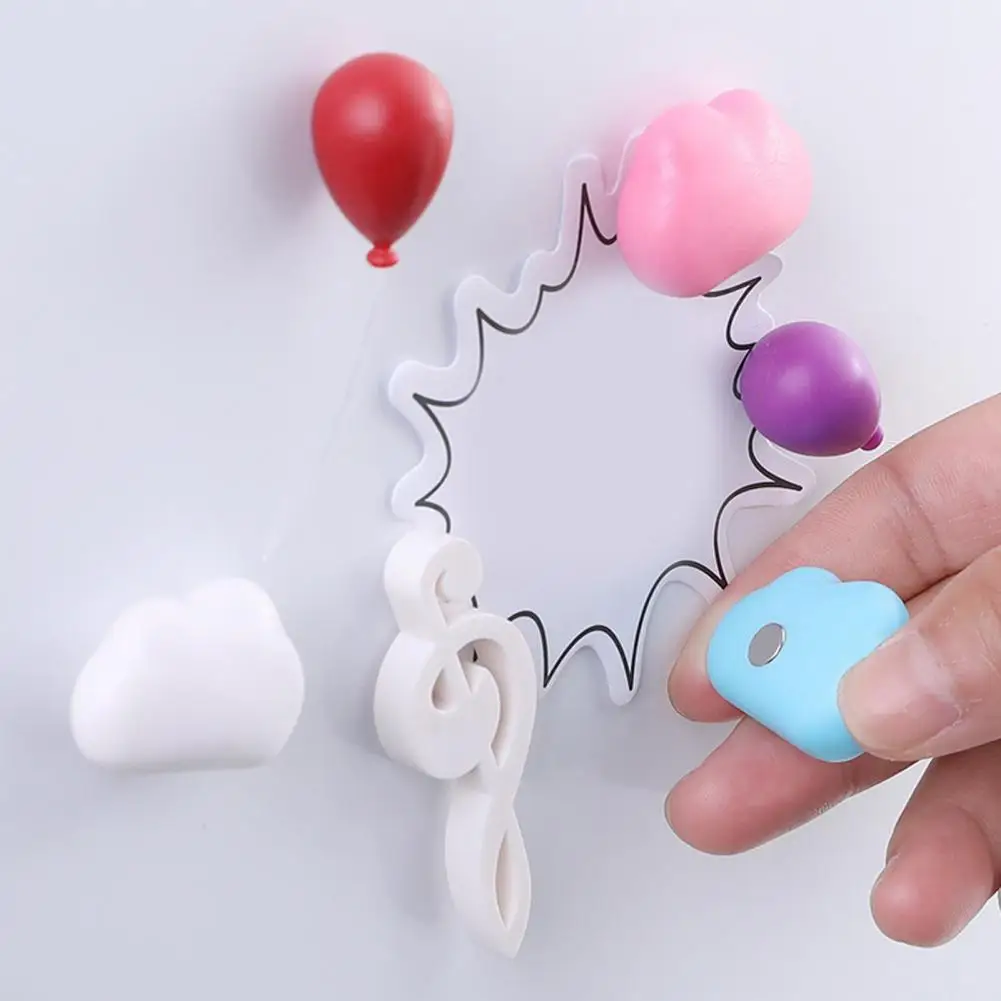 Cloud Refrigerator Magnets 3d Fridge Magnets Mini 3d Cloud Refrigerator Magnet Decorative Note Balloon Fridge Magnet Potted